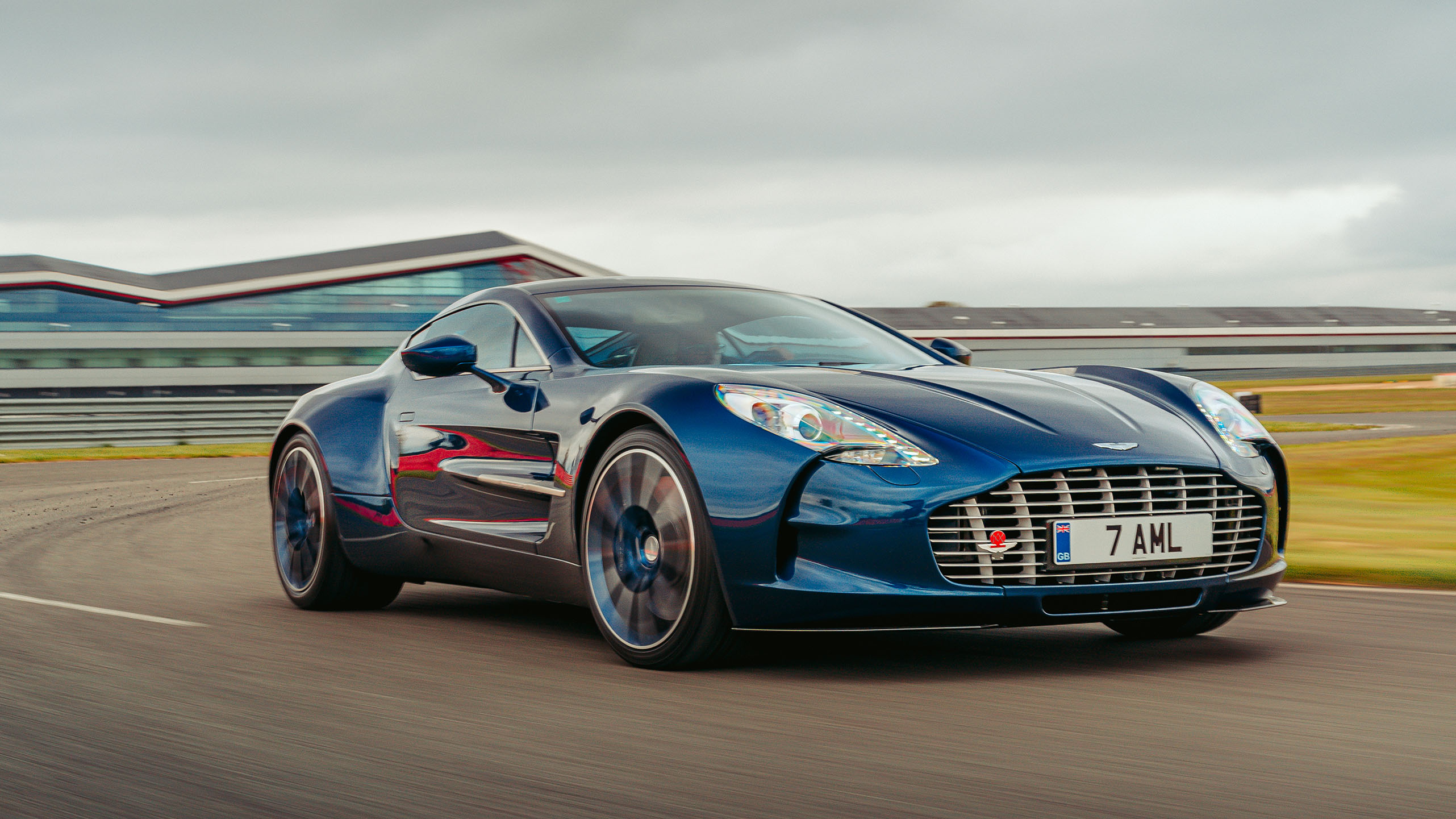 Aston Martin One-77 on track